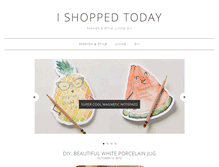 Tablet Screenshot of ishoppedtoday.com